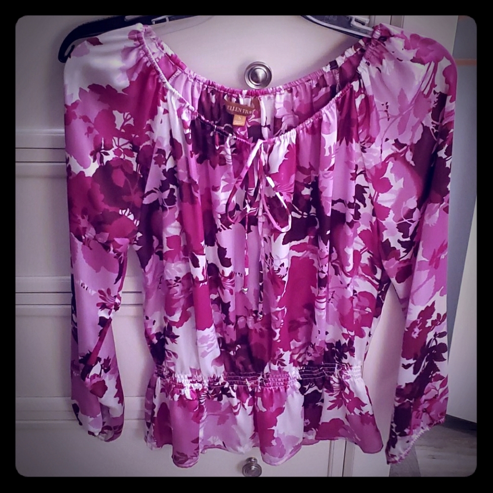 Floral Silk Blouse